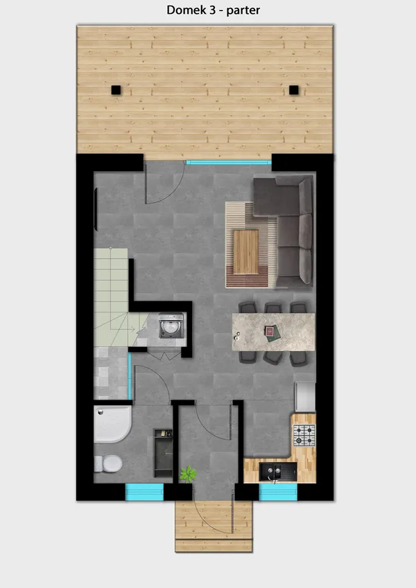 Domek 3 – Parter