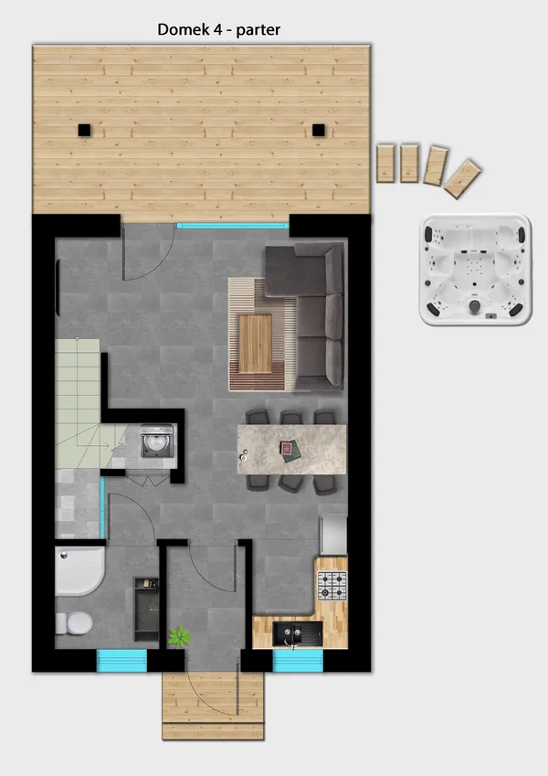 Domek 4 – Parter